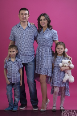 Комплект Family Look для всей семьи "Кантри" М-252