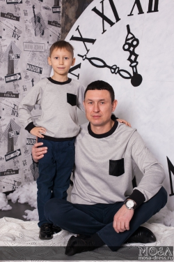 Комплект джемперов для папы и сына "Актив" М-230