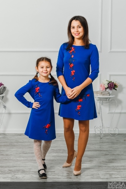 Комплект платьев для мамы и дочки "Сакура" М-297