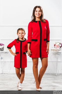 Комплект платьев Family Look для мамы и дочки "Дуэт"
