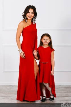 Комплект платьев мама и дочка "Богема" М-270