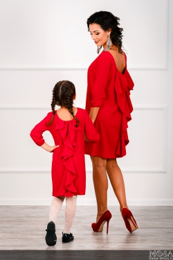 Комплект платьев Family Look для мамы и дочки "Конфетти"