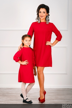 Комплект платьев Family Look для мамы и дочки "Конфетти"