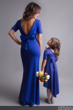 Комплект платьев Family Look для мамы и дочки "Русалочка" М-232