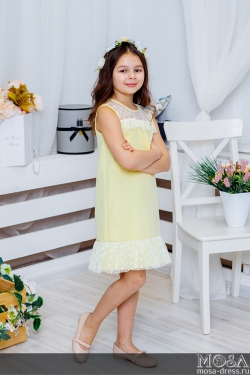 Комплект платьев Family Look для мамы и дочки "Суфле" М-2060