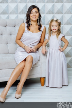 Комплект нарядных платьев для мамы и дочки "Джесика" М-2052
