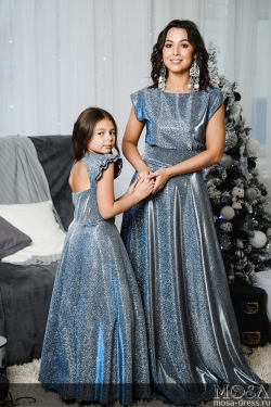 Комплект платьев Family Look для мамы и дочки "Золушка" М-2055