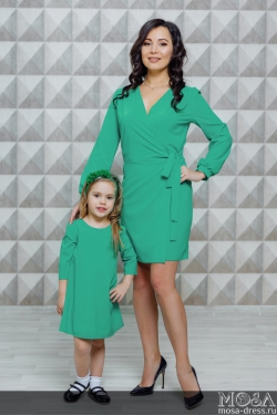 Комплект платьев для мамы и дочки "Бэтти"  М-2120