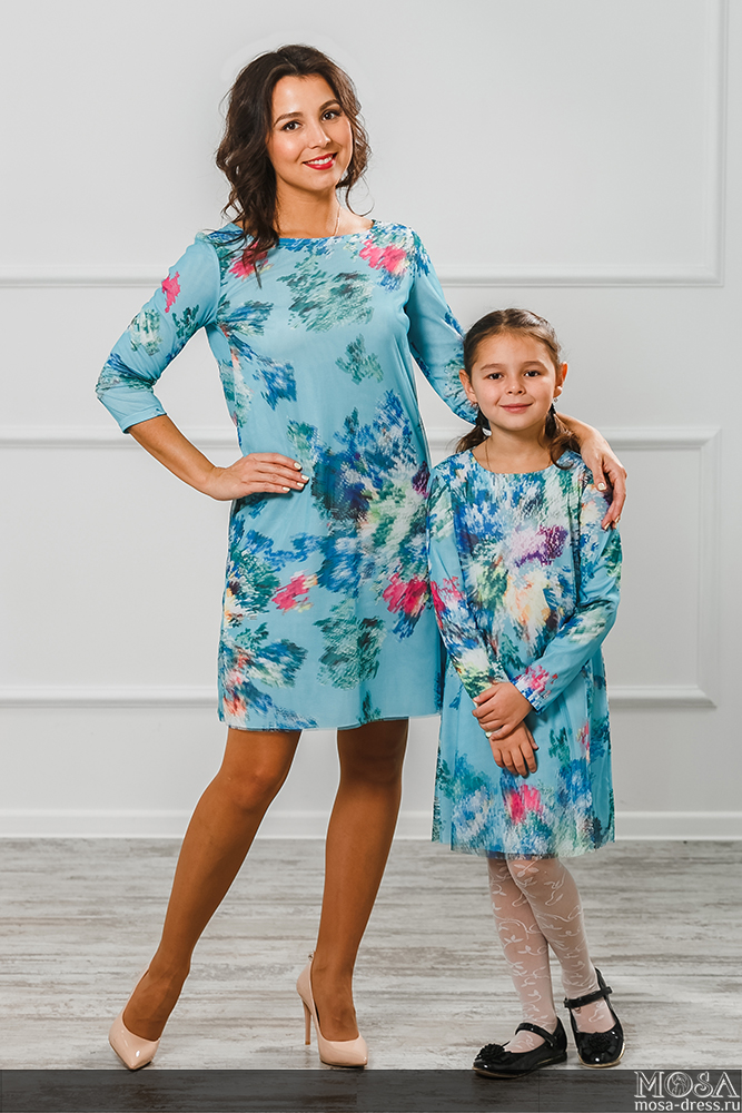 модные платья мама и дочка