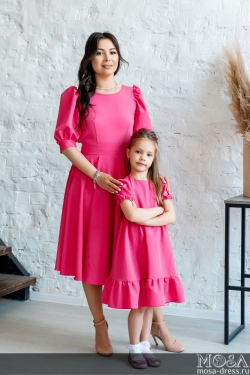 Комплект платьев для мамы и дочки "Валенсия" М-2195