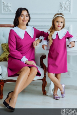 Комплект  платьев для мамы и дочки "Алекса" М-2180