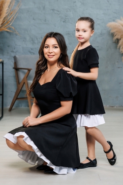 Одинаковые платья для мамы и дочки "Марта" М-2209