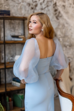 Платье футляр со съемными рукавами "Мэрилин" М-1203